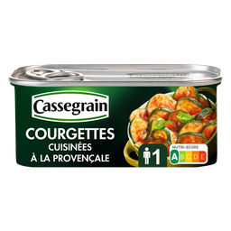 CASSEGRAIN Courgettes cuisinées à la provençale 185 g