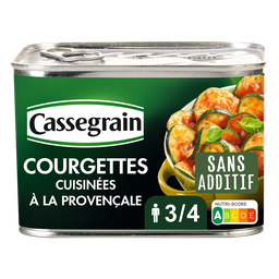 CASSEGRAIN Courgettes cuisinées à la provençale 660 g
