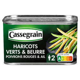 CASSEGRAIN Cooked Vegetables Green/Butter Beans 220 g
