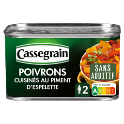CASSEGRAIN Cooked Peppers with Espelette Pepper 375 g