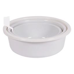 EDA Cuvettes rondes diam 35 x H 12cm, blanc cérusé le lot de 3 cuvettes