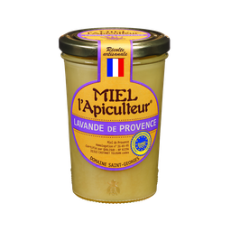 MIEL L'APICULTEUR Miel lavande de Provence crémeux IGP L'APICULTEUR, pot en verre de 250g