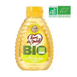 FAMILLE MICHAUD lune de miel, miel d'acacia liquide BIO 250g