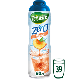TEISSEIRE Bebida concentrada Zéro Melocotón 60 cl