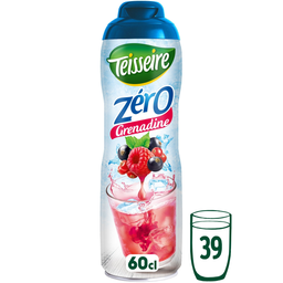 TEISSEIRE Grenadine Zero Sugar Concentrated Drink 60 cl