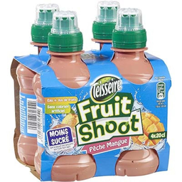 TEISSEIRE Fruit Shoot Peach/Mango Drink 4 x 20 cl