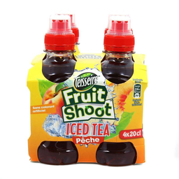 TEISSEIRE Iced Tea Peach Fruit Shoot Drink 4 x 20 cl