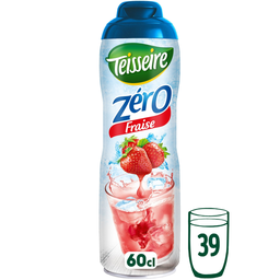 TEISSEIRE Strawberry concentrated drink sugar-free 60 cl