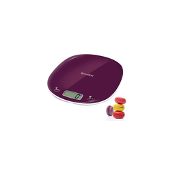TERRAILLON Balance De Cuisine Électronique Macaron Prune Capacité Design Élégant 5 kg
