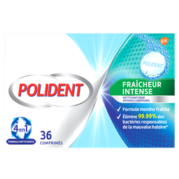 POLIDENT Nettoyant appareil dentaire fraîcheur x30 comprimés
