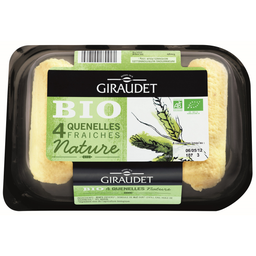 GIRAUDET Quenelles frescas naturais bio 4 peças 320 g