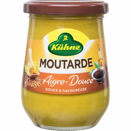 KÜHNE moutarde aigre-douce: le bocal de 270g