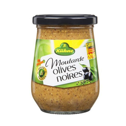 KÜHNE moutarde olive noir 245g