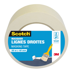 SCOTCH Cinta de enmascarar líneas rectas 50m x 48mm