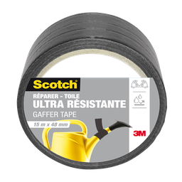 SCOTCH Cinta de tela para reparar ultra resistente 15mx48mm negro