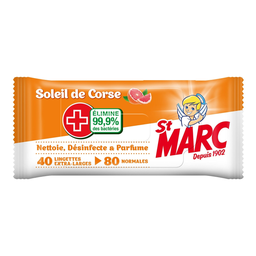 ST MARC Lingettes Nettoyantes 80 lingettes