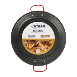 SITRAM Paella pan in steel 38cm diameter with non-stick coating The unit