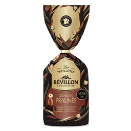 REVILLON CHOCOLATIER papillotes noir grand praliné 375 g