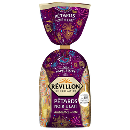 REVILLON CHOCOLATIER papillotes Pétards noir/lait 365 g
