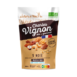 CHARLES VIGNON Céréales muesli céréales toastés 5 noix Bio CHARLES VIGNON