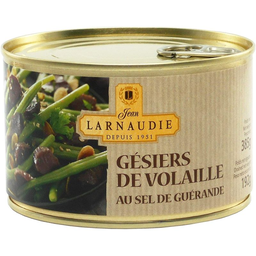 JEAN LARNAUDIE Poultry Gizzards with Guérande Salt 385 g