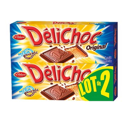 DELACRE Galletas Delichoc Chocolate con Leche 2 x 150 g
