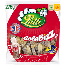 LUTTI Confiserie gélifiée aromatisée colabizz 275 g