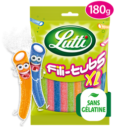LUTTI Rebuçados Fili-Tubs XL Piquants de Fruta 180 g