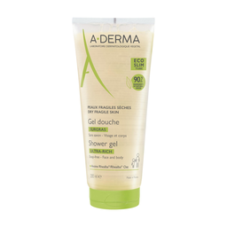 A-DERMA Gel douche Peaux Sèches et Fragiles Visage et Corps Surgras Avoine Rhealba 200 ml