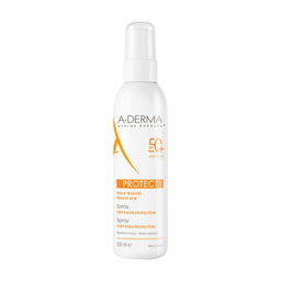 A-DERMA Crème solaire Peau Fragile et Sensible Très Haute Protection Spf 50+ Résiste L'eau 200 ml