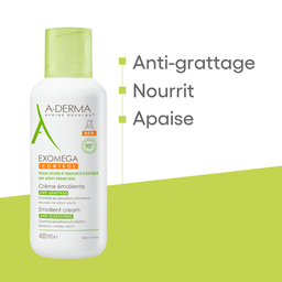 A-DERMA Crème Visage et Corps Exomega Control 400 ml