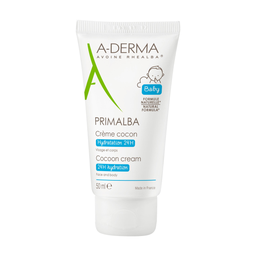 A-DERMA Crème Cocon Visage et Corps Bébé Hydratation 24H Primalba 50 ml