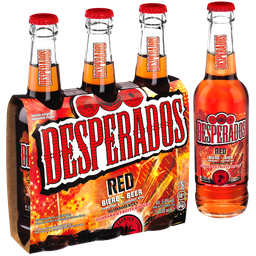 DESPERADOS Bière arômatisée téquila red, pack de 3 bouteilles de 33c l