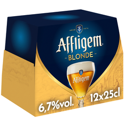 AFFLIGEM Cerveza rubia de abadía 12 x 25 cl
