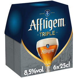 AFFLIGEM Cerveza rubia triple de abadía 6 x 25 cl