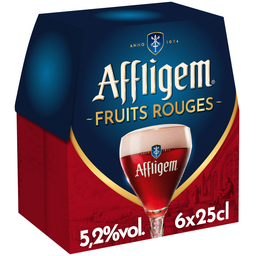 AFFLIGEM Cerveza de abadía con frutos rojos 6 x 25 cl