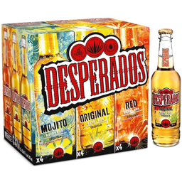 DESPERADOS bière aromatisée: le pack de 12 bouteilles 33cl