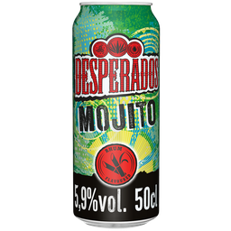 DESPERADOS Bière blonde aromatisée tequila mojito 5,9% boîte 50cl