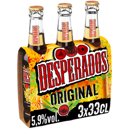 DESPERADOS Bière Aromatisée au Spiritueux à Base d'Agave 5,9%