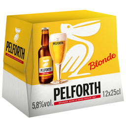 PELFORTH Cerveja loira 5.8° 12 x 25 cl