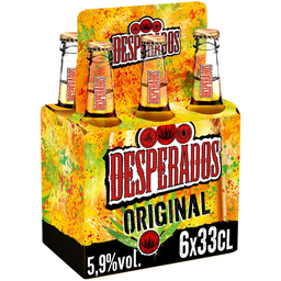 DESPERADOS Bière Aromatisée au Spiritueux à Base d'Agave et 5,9%