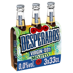 DESPERADOS Bière Aromatisée Virgin Mojito Sans Alcool 0,0%