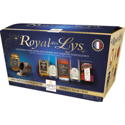 ABTEY Royal des Lys surtido de chocolate negro con licores de excelencia 220 g