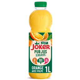 JOKER Zumo de Naranja Con Pulpa Engagé Sin Azúcares Añadidos 1 L