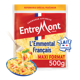ENTREMONT Emmental râpé fin et fondant 500 g