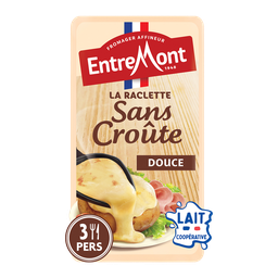 ENTREMONT Fromage à raclette nature sans croûte 350 g