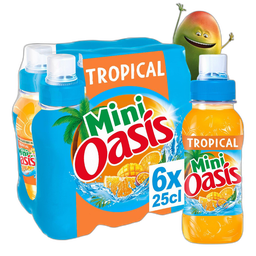OASIS Boisson aux fruits goût tropical bouteilles 6x25cl