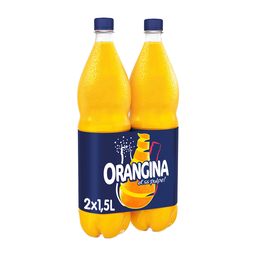 ORANGINA Bebida gaseificada de fruta 2 x 1,5 L