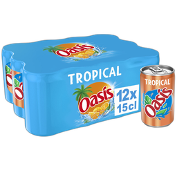 OASIS Boisson aux fruits goût tropical boîtes 12x15cl