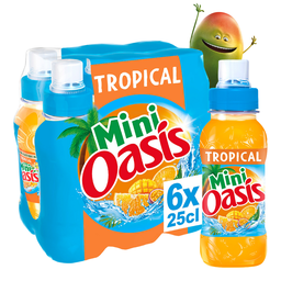 OASIS Boisson aux fruits Tropical bouteilles mini 6x25cl